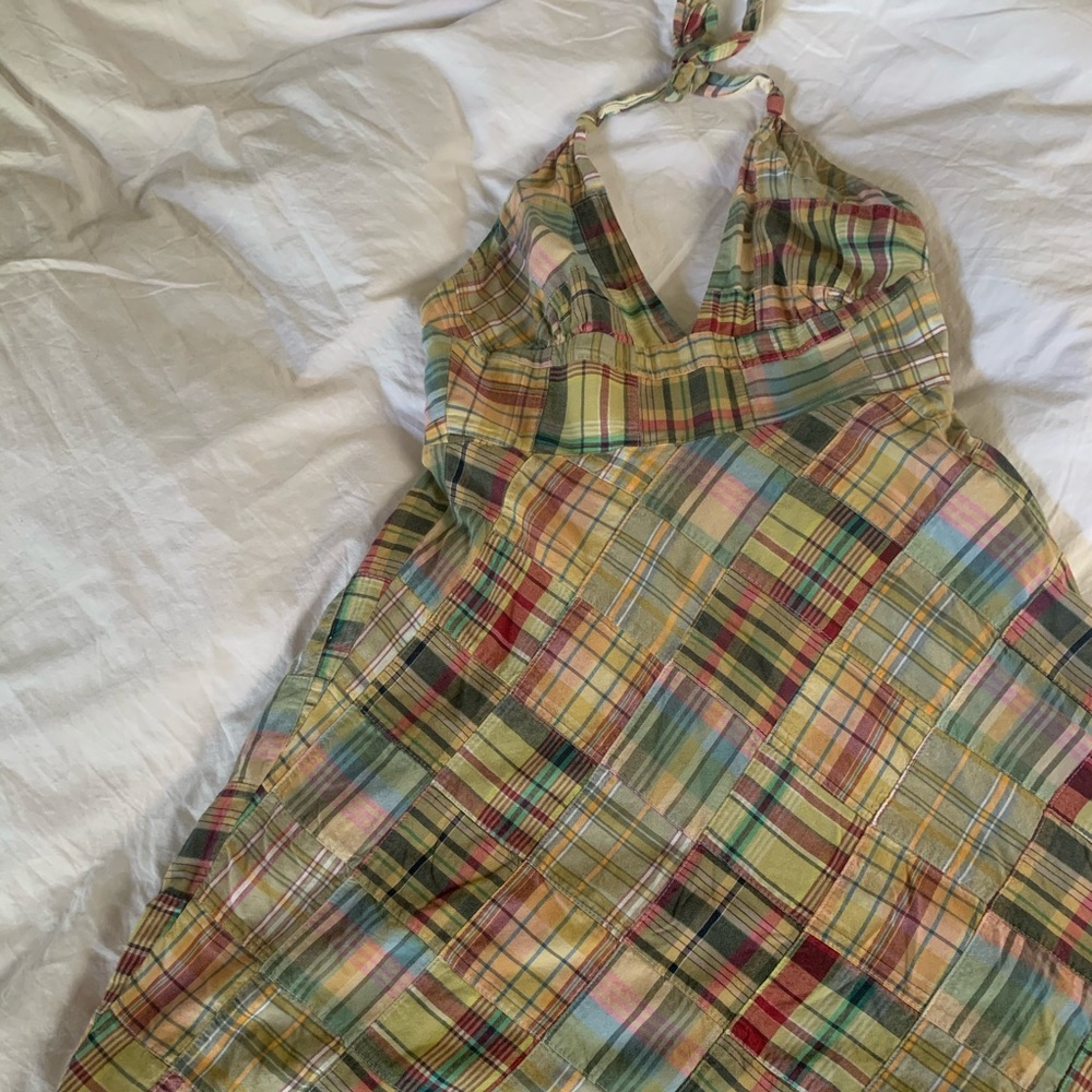 ✨J. Crew- Plaid Halter Dress✨ super cute!